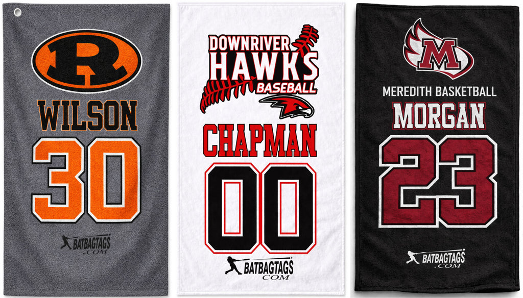 Custom Team Bag Towels | Full Color Player Towels | Lockerplates