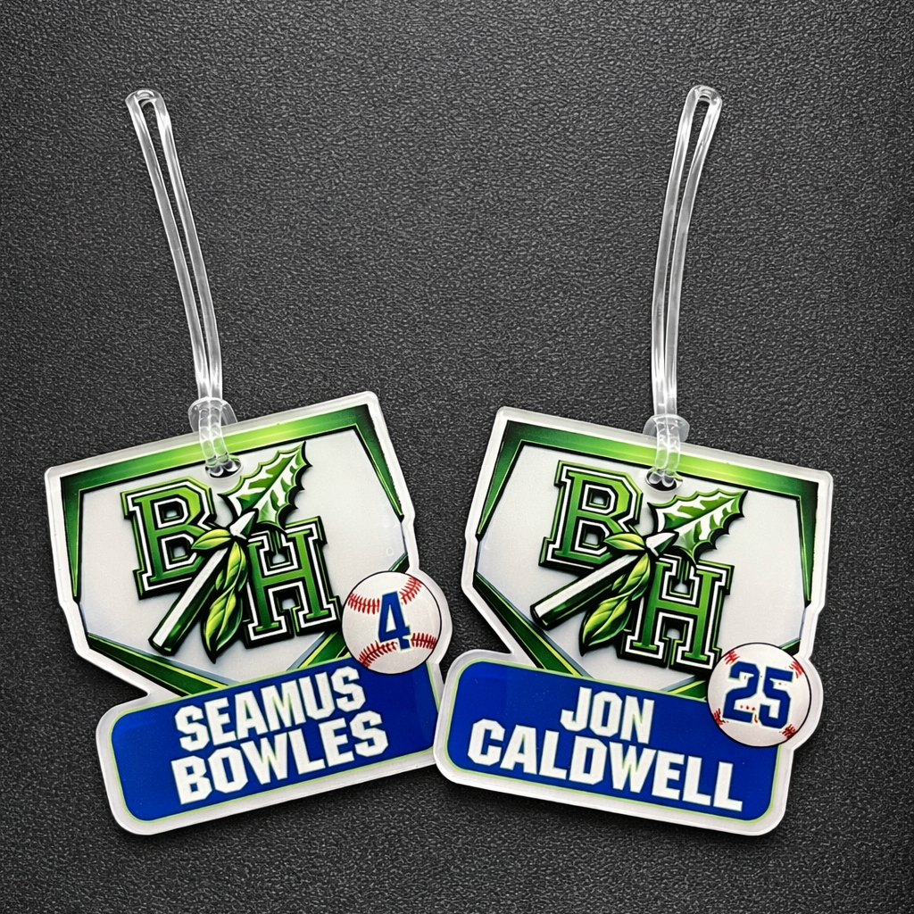 Custom Bag Tags Baseball