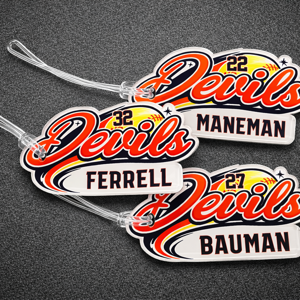 Custom Softball Bag Tags