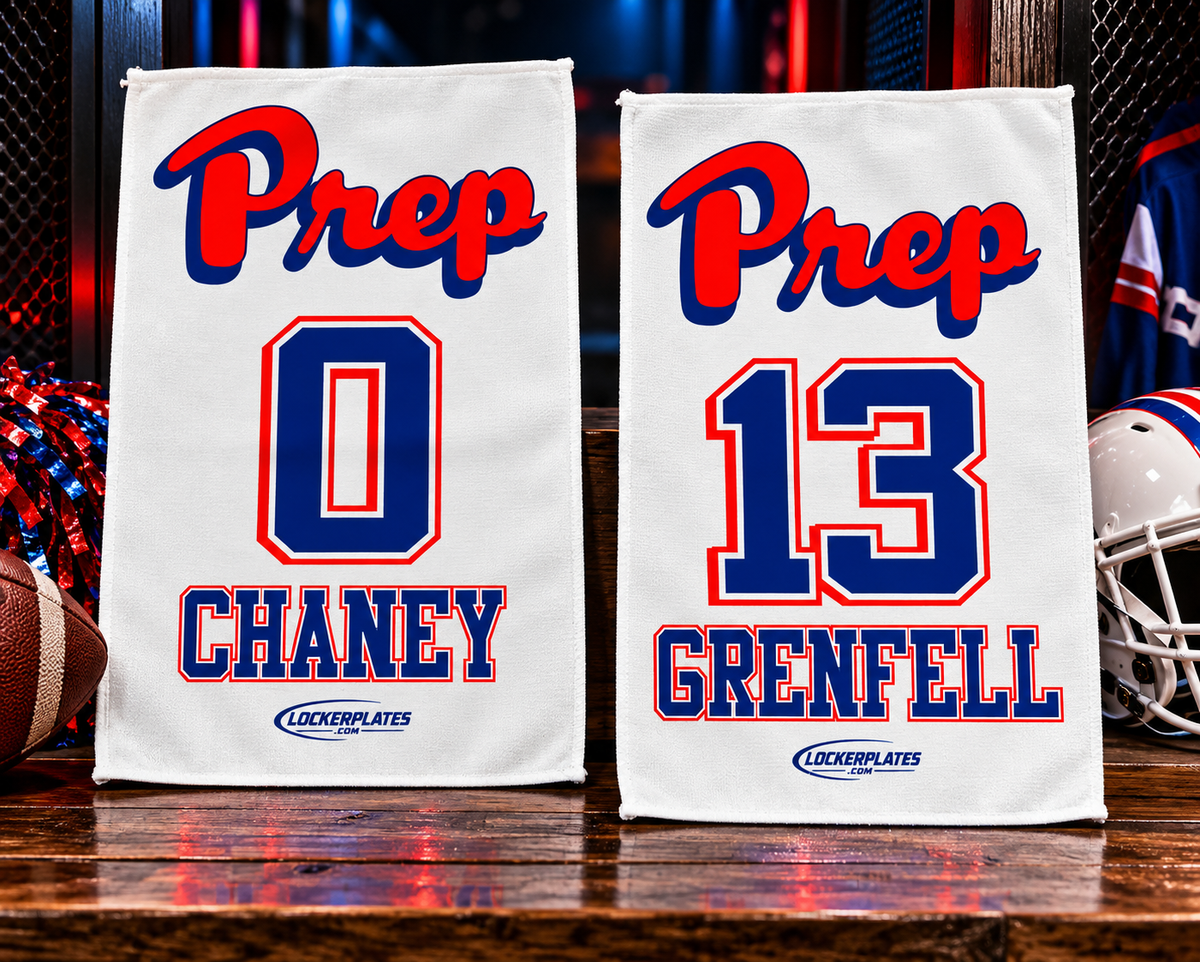 Custom Team Bag Towels | Full Color Player Towels | Lockerplates