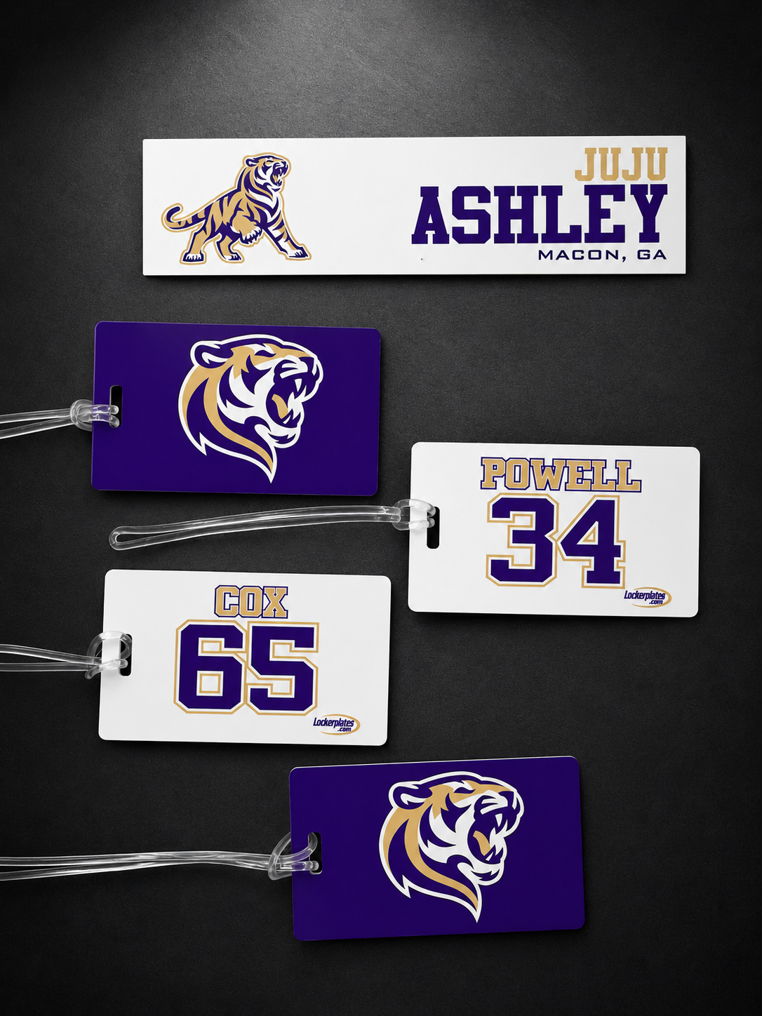 Custom Acrylic Bag Tags | Any Shape, Full Color | Lockerplates