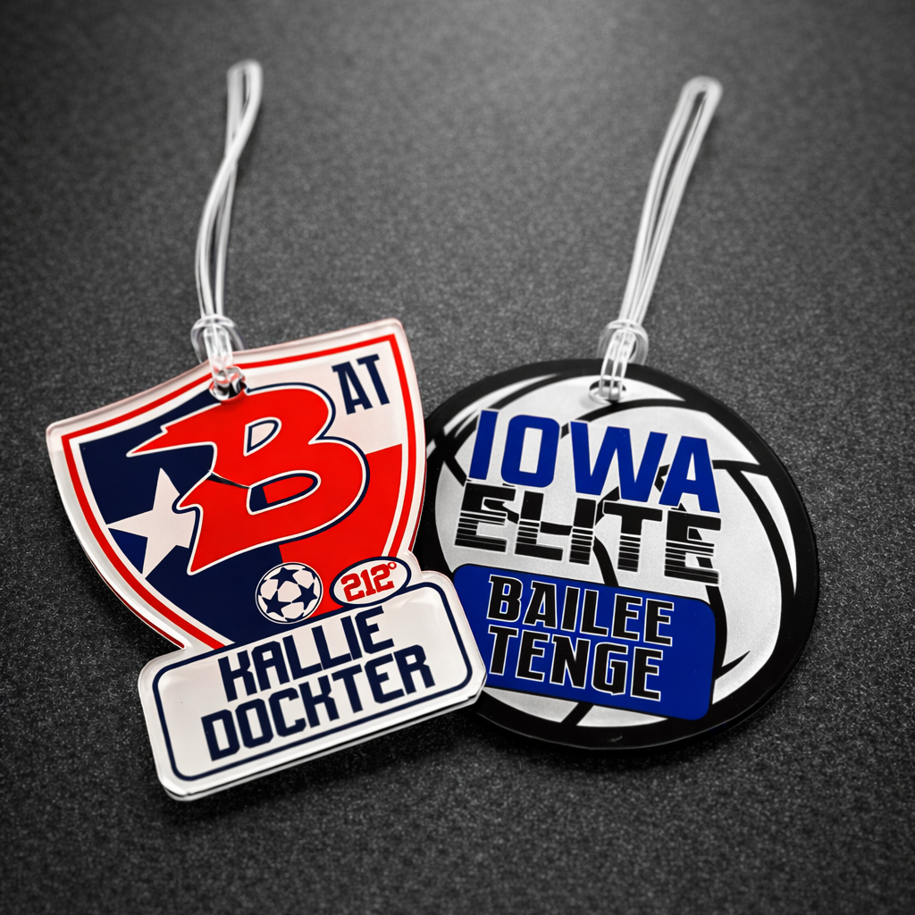 Volleyball and Soccer Bag Tags