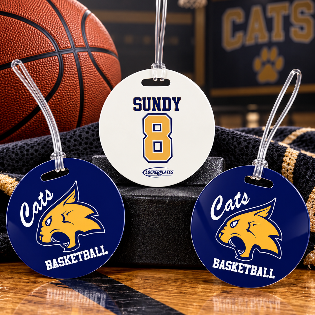 4" Round Thick PVC Bag Tags