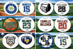 3.5" Round Metal Bag Tags