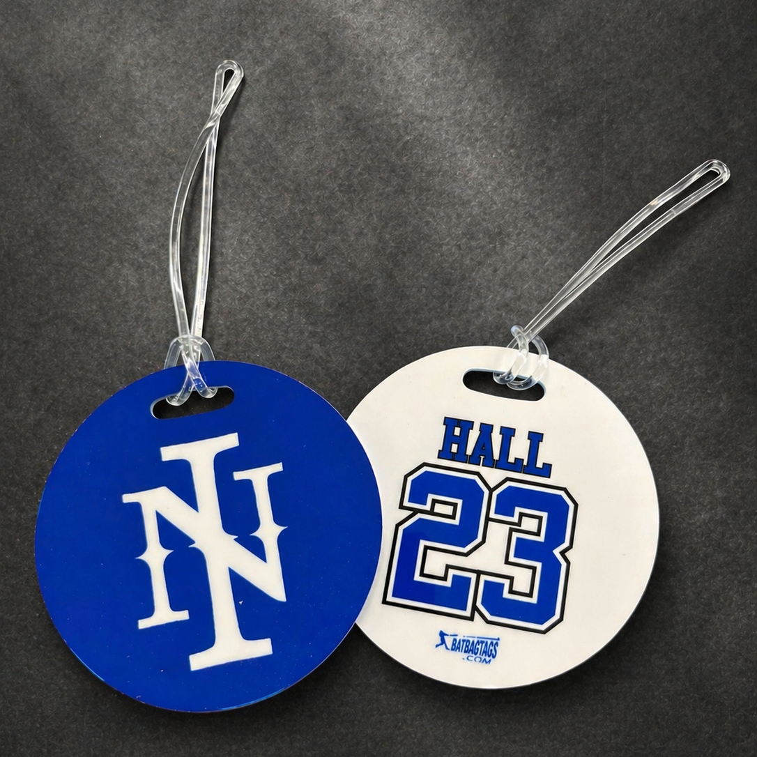 4" Round Thick PVC Bag Tags