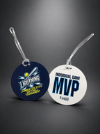 3.5" Round Metal Bag Tags