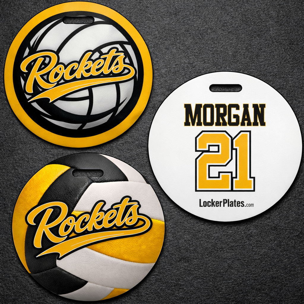4" Round Thick PVC Bag Tags